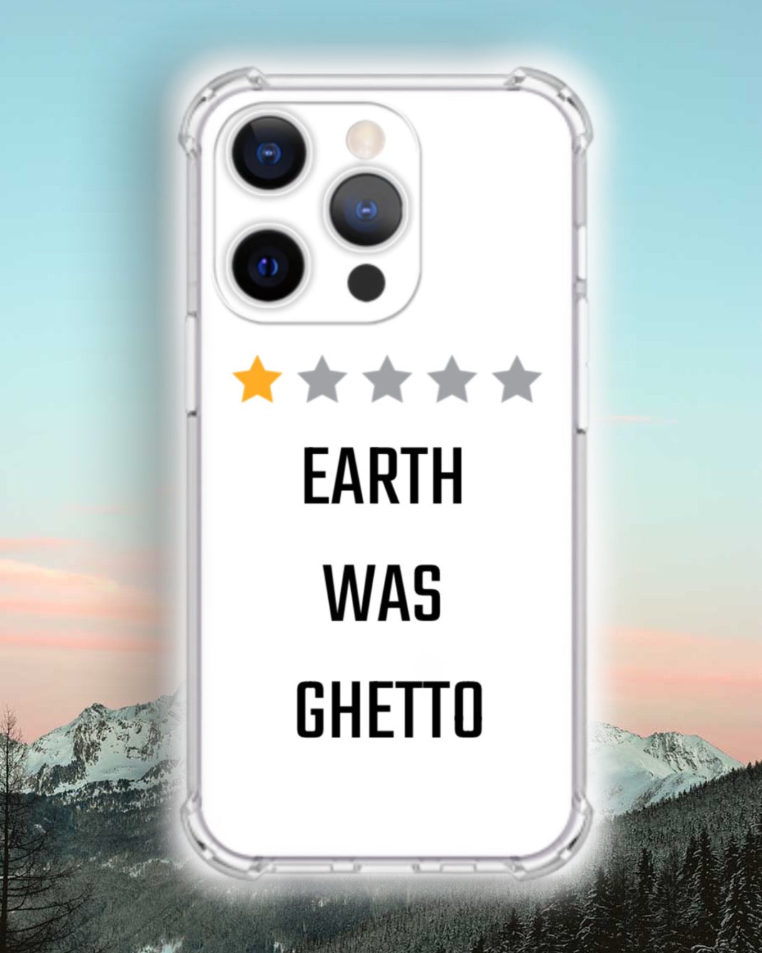 ‘RATING: EARTH WAS GHETTO’ iPHONE CASE